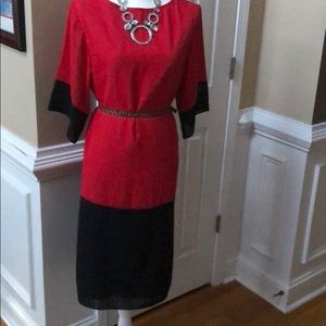 Vintage Red & Black dress